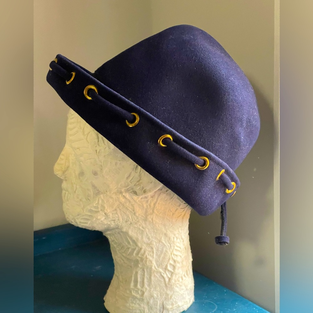 Mr. John Classic Vintage Navy 100% Wool Hat